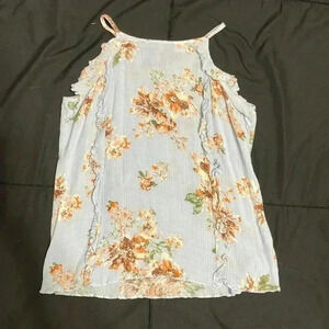 2/15 Light blue floral top